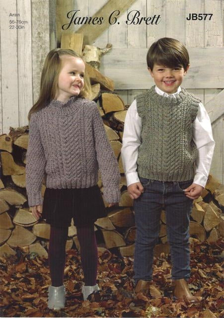 Childrens aran 2024 knitting patterns